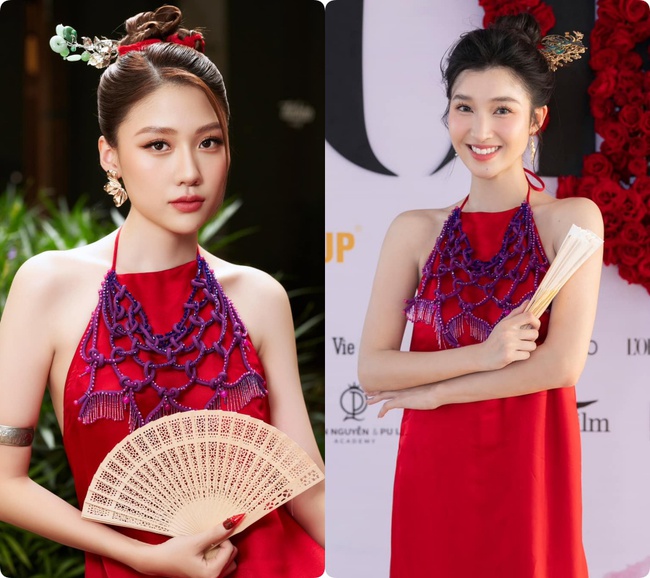 "Gái út nhà bà Nữ" giảm 12kg, diện áo yếm lần át cả Á hậu Phương Nhi khi đụng hàng - Ảnh 8. "Gái út nhà bà Nữ" giảm 12kg, diện áo yếm lần át cả Á hậu Phương Nhi khi đụng hàng - Ảnh 8.