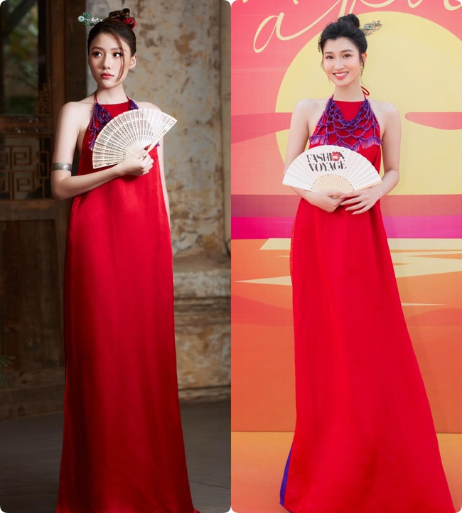 "Gái út nhà bà Nữ" giảm 12kg, diện áo yếm lần át cả Á hậu Phương Nhi khi đụng hàng - Ảnh 9. "Gái út nhà bà Nữ" giảm 12kg, diện áo yếm lần át cả Á hậu Phương Nhi khi đụng hàng - Ảnh 9.