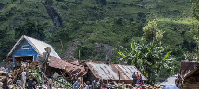 Lở đất ở miền Đông Congo sau mưa lớn khiến 10 người thiệt mạng - Ảnh 1.