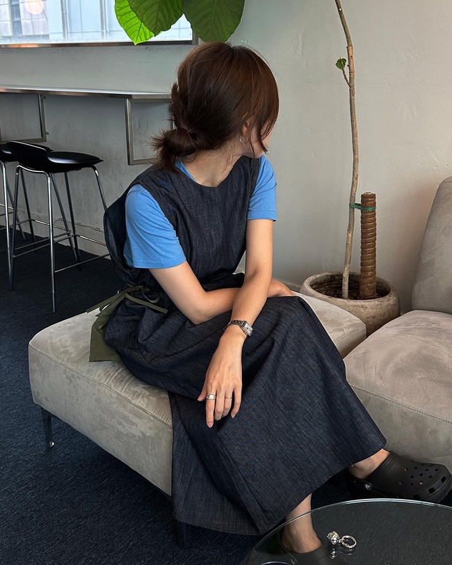 Học theo blogger người Hàn cách diện áo phông  - Ảnh 6.