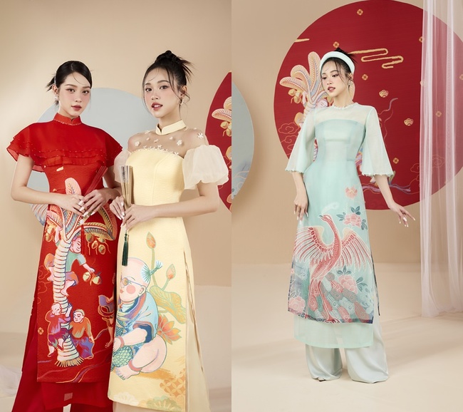 Top 3 Hoa hậu Việt Nam 2023 Thanh Thủy, Ngọc Hằng, Thùy Linh khoe sắc trong những tà áo dài cách tân ngọt ngào  - Ảnh 3.