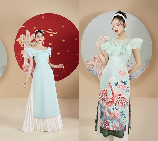 Top 3 Hoa hậu Việt Nam 2023 Thanh Thủy, Ngọc Hằng, Thùy Linh khoe sắc trong những tà áo dài cách tân ngọt ngào  - Ảnh 2.