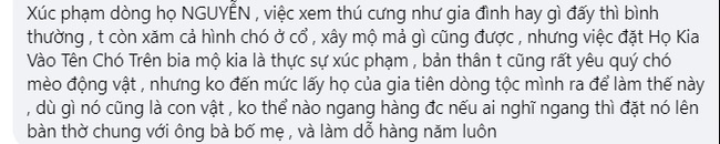 Gần 7 triệu người tranh cãi trước sự việc một gia chủ lập bia mộ cho chó cưng, còn đặt cả họ cho chó - Ảnh 4.