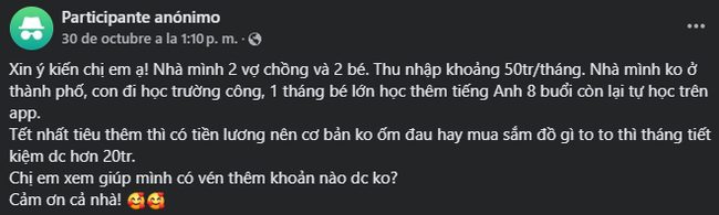 Gia đình 2 con nhỏ, thu nhập 50 triệu, mẹ bỉm này đã tiết kiệm được 1 nửa như thế nào? - Ảnh 2.