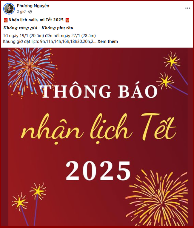 Ngoảnh đi ngoảnh lại còn hơn 1 tháng nữa là đến Tết, các chị em đã rục rịch book lịch làm nail để yên tâm có móng đẹp đón năm mới - Ảnh 3.