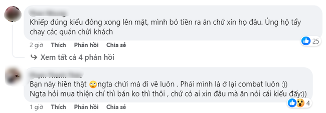 Thêm một vị khách ăn bún dọc mùng &quot;miếng ăn vừa trôi xuống họng đã muốn trồi lên&quot; vì những lời tục tĩu của chủ quán: Cư dân mạng bất ngờ không bênh khách - Ảnh 3.