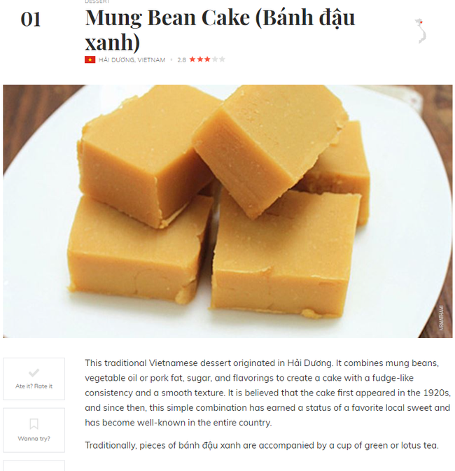 Tasteatlas: Bánh đậu xanh tệ nhất Việt Nam, bánh đa cua năm ngoái nhất thế giới năm nay cũng tệ luôn - Ảnh 1.