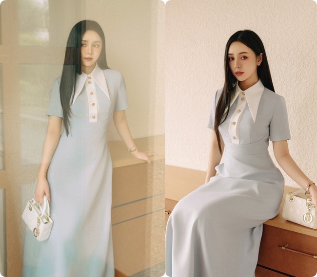 &quot;Nữ chính VTV&quot; Quỳnh Kool gợi ý những mẫu váy liền thanh lịch, sang chảnh từ công sở đến tiệc tùng trong hè này - Ảnh 1.