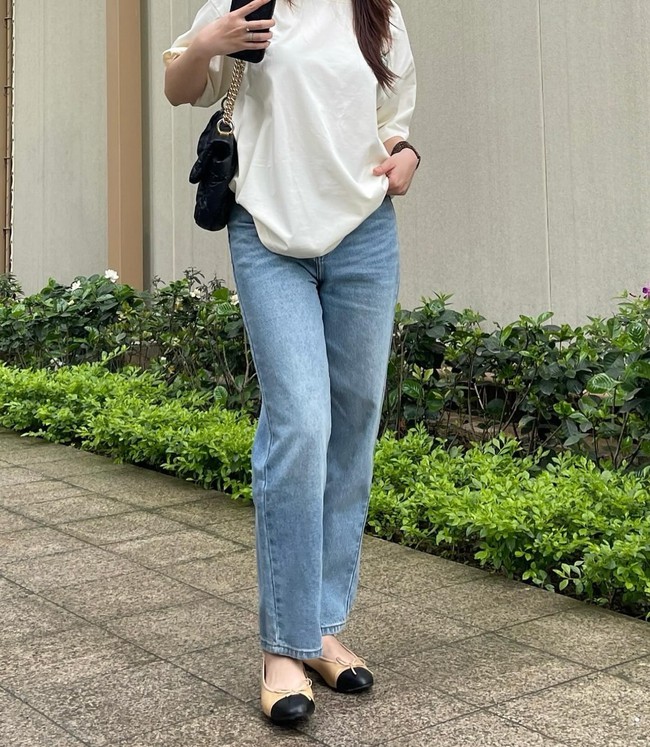 Tham khảo Tăng Thanh Hà 10 cách mặc quần jeans ống đứng sành điệu suốt 4 mùa - Ảnh 18.