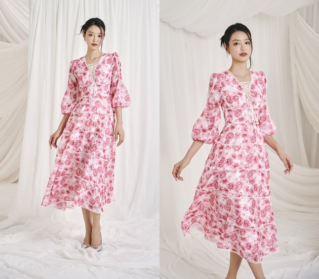 Á hậu Bùi Khánh Linh đẹp mơ nàng trong những bộ váy áo mỏng mát mùa hè  - Ảnh 1.
