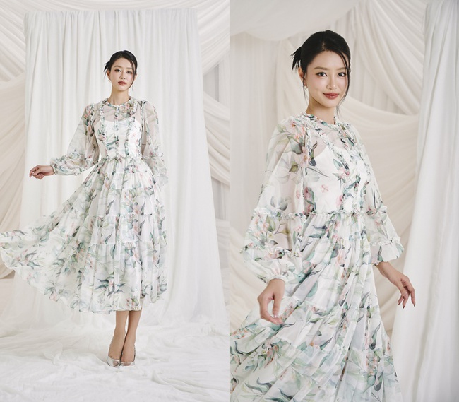 Á hậu Bùi Khánh Linh đẹp mơ nàng trong những bộ váy áo mỏng mát mùa hè  - Ảnh 2.