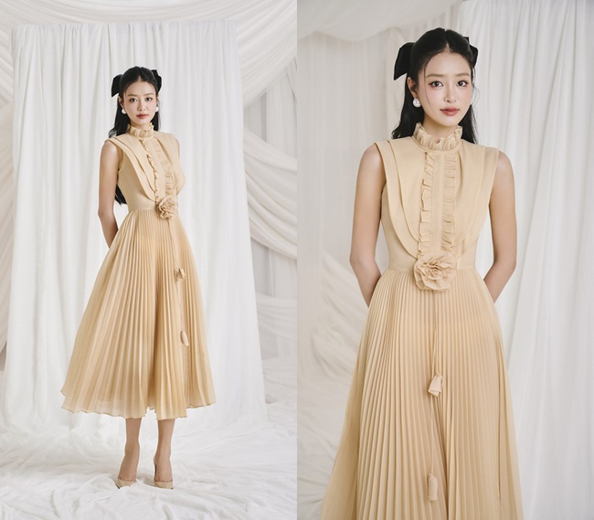 Á hậu Bùi Khánh Linh đẹp mơ nàng trong những bộ váy áo mỏng mát mùa hè  - Ảnh 5.