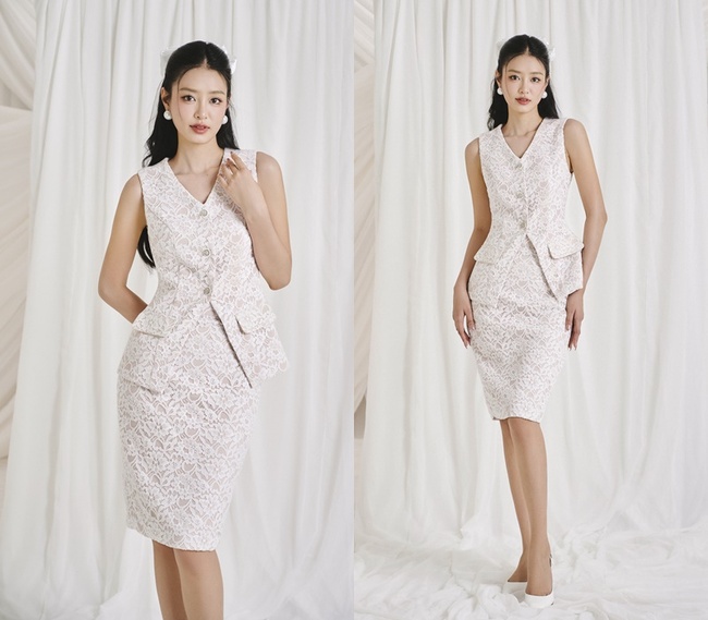 Á hậu Bùi Khánh Linh đẹp mơ nàng trong những bộ váy áo mỏng mát mùa hè  - Ảnh 7.
