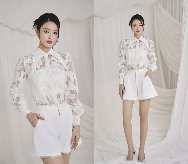 Á hậu Bùi Khánh Linh đẹp mơ nàng trong những bộ váy áo mỏng mát mùa hè  - Ảnh 6.