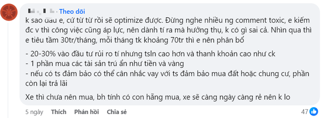 Người trẻ bây giờ quá lo lắng về tiền nong hay vì áp lực cuộc sống nặng nề: Thu nhập 100 triệu/tháng vẫn stress vì không biết nên mua đất hay đám cưới? - Ảnh 9. Người trẻ bây giờ quá lo lắng về tiền nong hay vì áp lực cuộc sống nặng nề: Thu nhập 100 triệu/tháng vẫn stress vì không biết nên mua đất hay đám cưới? - Ảnh 9.