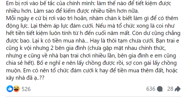Người trẻ bây giờ quá lo lắng về tiền nong hay vì áp lực cuộc sống nặng nề: Thu nhập 100 triệu/tháng vẫn stress vì không biết nên mua đất hay đám cưới? - Ảnh 5. Người trẻ bây giờ quá lo lắng về tiền nong hay vì áp lực cuộc sống nặng nề: Thu nhập 100 triệu/tháng vẫn stress vì không biết nên mua đất hay đám cưới? - Ảnh 5.