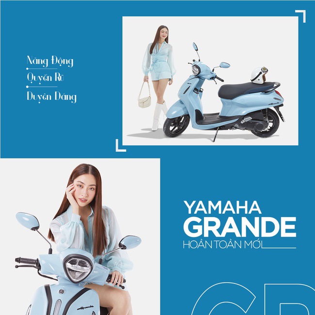 Cặp đôi Hoa hậu Thùy Tiên - Lương Thùy Linh khoe 2 &quot;em xế ruột&quot; Yamaha Grande cực bắt mắt - Ảnh 4.