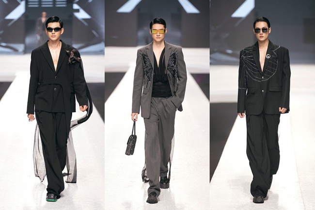 HH Ý Nhi thiêu đốt sàn catwalk với 2 thiết kế &quot;hiểm hóc&quot;: Biến hóa từ cá tính sắc lạnh đến gợi cảm thanh tao  - Ảnh 5.