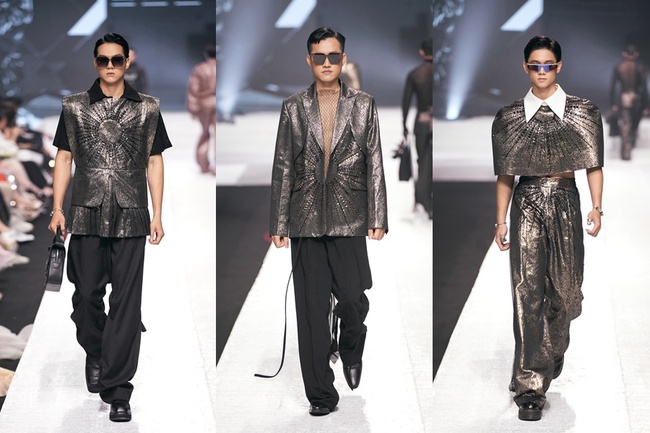 HH Ý Nhi thiêu đốt sàn catwalk với 2 thiết kế &quot;hiểm hóc&quot;: Biến hóa từ cá tính sắc lạnh đến gợi cảm thanh tao  - Ảnh 8.