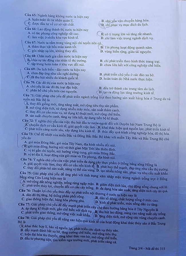 Gợi ý đáp án môn ĐỊA LÝ tốt nghiệp THPT 2024, cập nhật ngay TẠI ĐÂY - Ảnh 3.