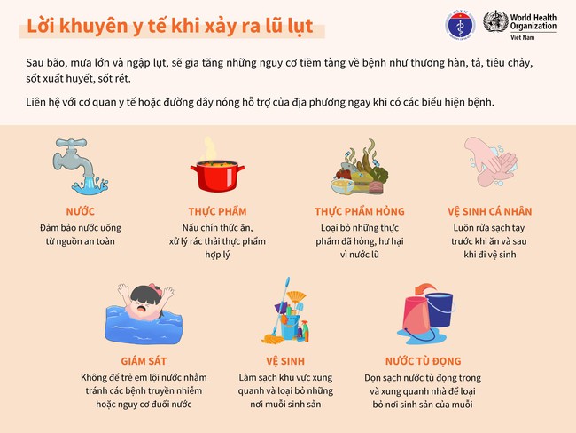 Bộ Y tế khuyến cáo: Người dân vùng bão lũ không sử dụng gia súc, gia cầm chết chế biến thực phẩm - Ảnh 2.