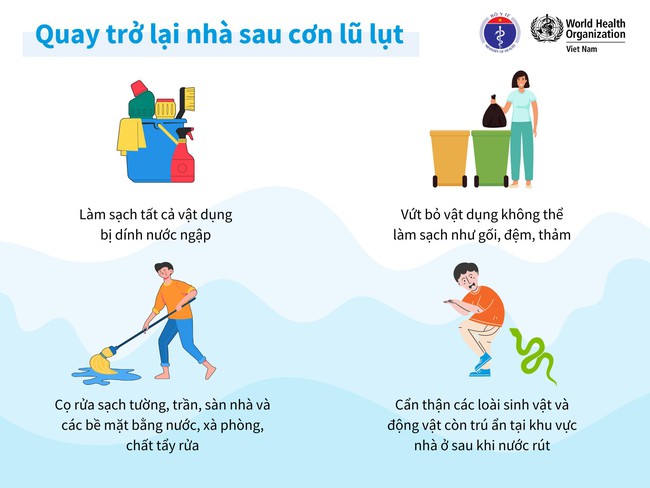 Bộ Y tế khuyến cáo: Người dân vùng bão lũ không sử dụng gia súc, gia cầm chết chế biến thực phẩm - Ảnh 3.