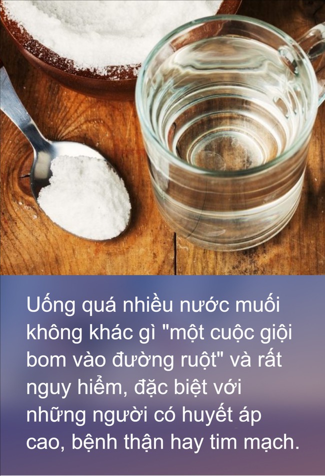 TikToker &quot;gây bão&quot; vì uống nước muối đặc mỗi ngày để chữa bệnh và khẳng định người suy thận, cao huyết áp nên thử - Ảnh 4.