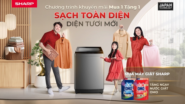 Sạch toàn diện, diện tươi mới - Máy giặt Sharp đồng hành cùng mùa Tết an nhàn - Ảnh 1.