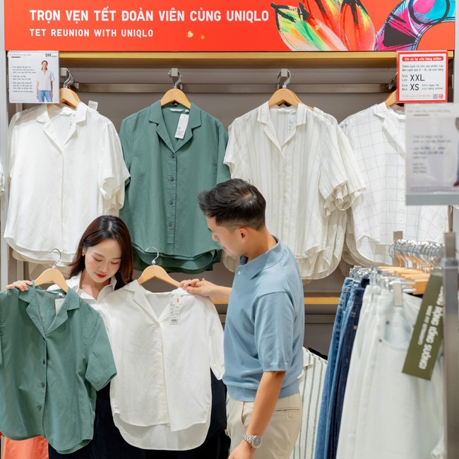 Bật mí set UNIQLO sang - xinh diện Tết của gia đình Xoài Fam và loạt hot KOL Gen Z - Ảnh 5.