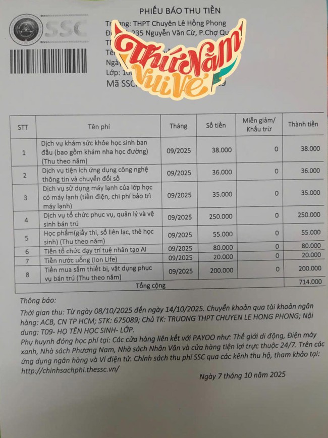 Một trường cấp 3 đình đám ngay trung tâm TP.HCM, chất lượng Một trường cấp 3 đình đám ngay trung tâm TP.HCM, chất lượng