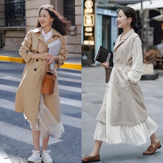 3 kiểu áo khoác mỏng kinh điển giúp phụ nữ mặc đẹp tinh tế suốt mùa thu - Ảnh 10. 3 kiểu áo khoác mỏng kinh điển giúp phụ nữ mặc đẹp tinh tế suốt mùa thu - Ảnh 10.