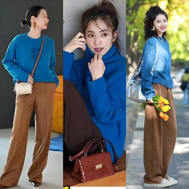 Gu mặc của phụ nữ tinh tế: ưa chuộng bảng màu xanh – nâu - Ảnh 7. Gu mặc của phụ nữ tinh tế: ưa chuộng bảng màu xanh – nâu - Ảnh 7.