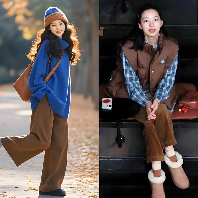 Gu mặc của phụ nữ tinh tế: ưa chuộng bảng màu xanh – nâu - Ảnh 13. Gu mặc của phụ nữ tinh tế: ưa chuộng bảng màu xanh – nâu - Ảnh 13.