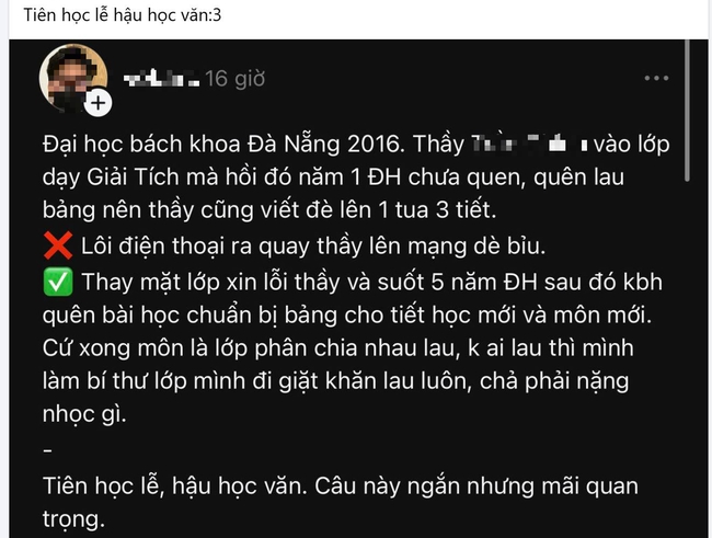 Giữa ồn ào học trò quay clip “tố” cô giáo, câu chuyện ở ĐH Bách Khoa 9 năm trước gây bão: Sự tử tế ngày ấy đâu rồi? - Ảnh 2. Giữa ồn ào học trò quay clip “tố” cô giáo, câu chuyện ở ĐH Bách Khoa 9 năm trước gây bão: Sự tử tế ngày ấy đâu rồi? - Ảnh 2.