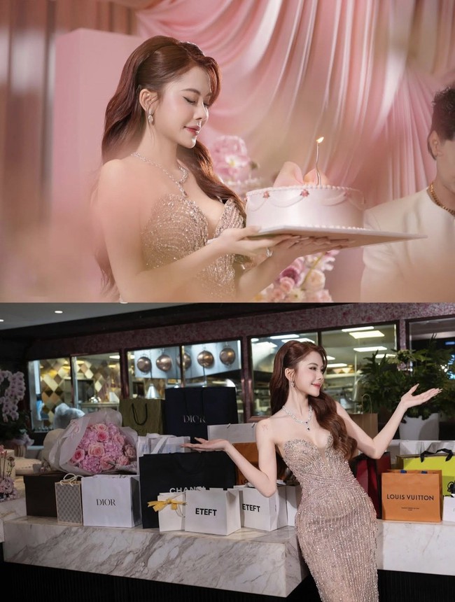 Sau tiệc sinh nhật &quot;sương sương&quot; 2 tỷ, Hà Môi bị chê thiếu tế nhị khi khui lì xì ngay trên video - Ảnh 1.