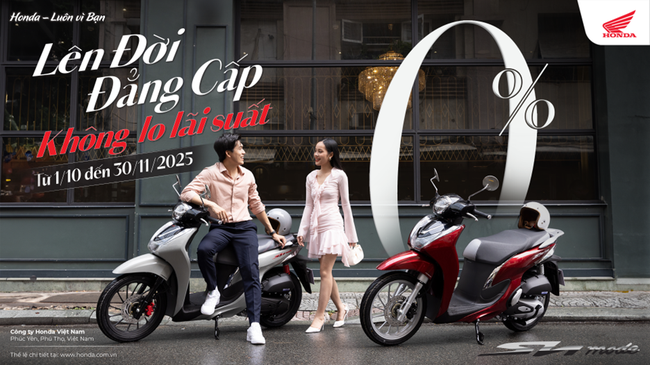 Lên đời Sh mode hưởng trọn ưu đãi lãi suất 0% cùng chính sách hỗ trợ tài chính linh hoạt từ Honda - Ảnh 1.