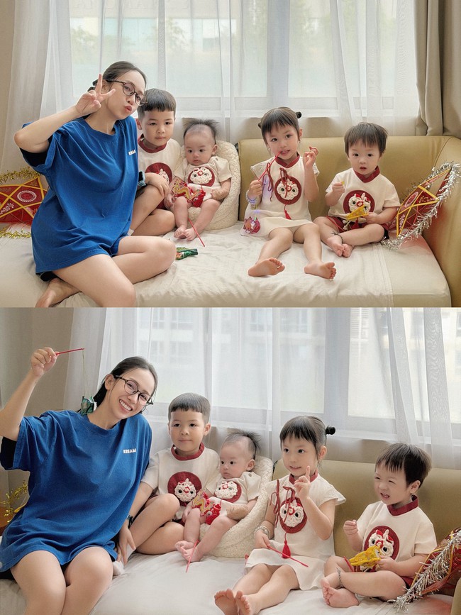 Con ốm đúng Trung Thu, cả nhà ái nữ đại gia Minh Nhựa rước đèn luôn trong bệnh viện: Biểu cảm của 4 &quot;hậu duệ nhí&quot; khiến ai nhìn cũng tan chảy - Ảnh 1.