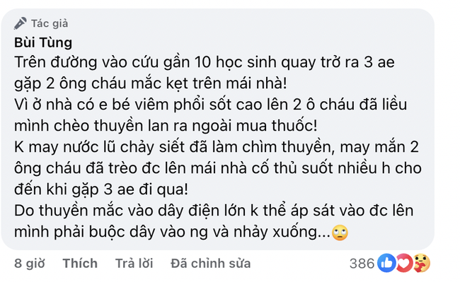 &quot;Người hùng thầm lặng&quot; giữa dòng nước lũ: Ông bố 6 con vượt hàng trăm cây số từ Hà Nội về Thái Nguyên để hỗ trợ người dân vùng lũ- Ảnh 10.