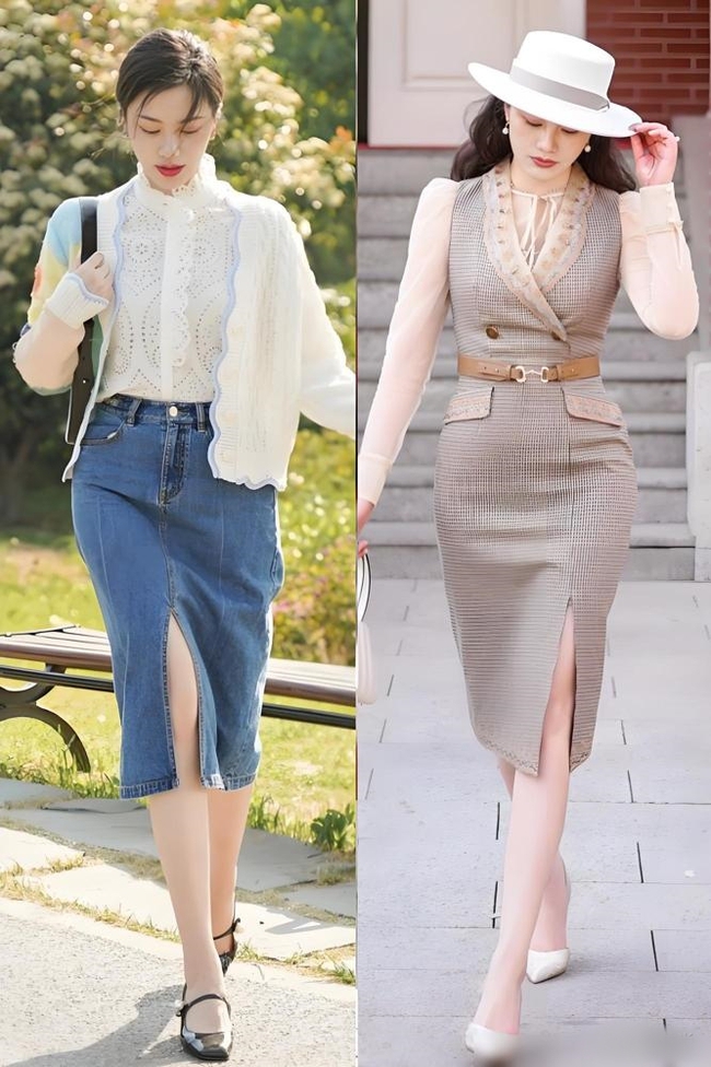Quần ống rộng đã lỗi thời, phụ nữ U40 đang rủ nhau diện kiểu váy này - Ảnh 2. Quần ống rộng đã lỗi thời, phụ nữ U40 đang rủ nhau diện kiểu váy này - Ảnh 2.