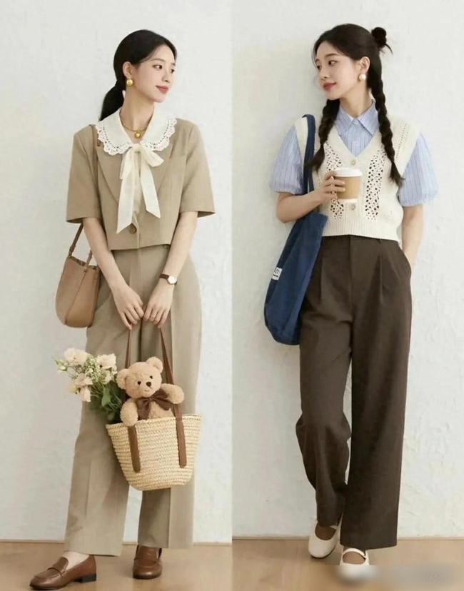 Thu này, diện màu trà sữa để mang cả sự dịu dàng lên trang phục - Ảnh 1.
