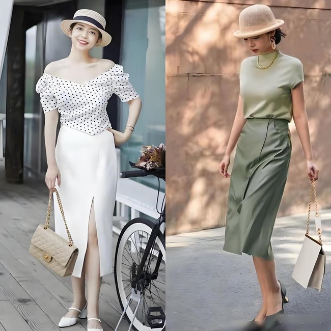 Quần ống rộng đã lỗi thời, phụ nữ U40 đang rủ nhau diện kiểu váy này - Ảnh 3. Quần ống rộng đã lỗi thời, phụ nữ U40 đang rủ nhau diện kiểu váy này - Ảnh 3.