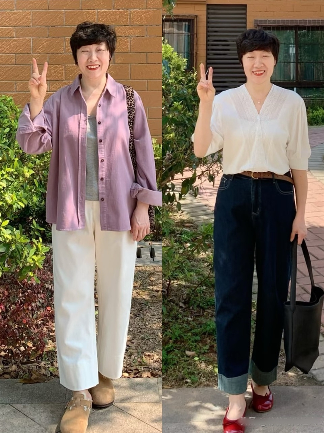 Phụ nữ tuổi 50+ đừng mặc bừa nữa! Hãy thử quần ống rộng và váy dài qua gối để tái tạo vẻ đẹp thanh lịch - Ảnh 1.