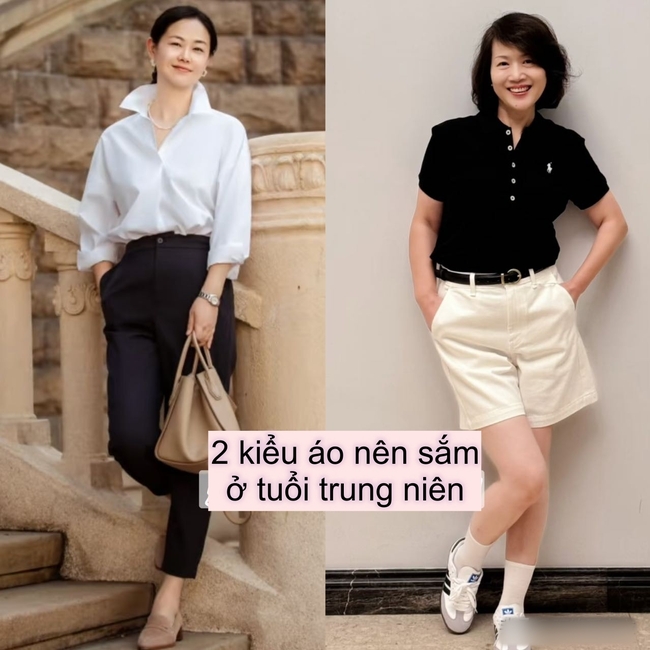 Hứa với tôi nhé, phụ nữ trung niên hãy tránh xa 4 kiểu áo này và thay bằng sơ mi và áo Polo - Ảnh 1. Hứa với tôi nhé, phụ nữ trung niên hãy tránh xa 4 kiểu áo này và thay bằng sơ mi và áo Polo - Ảnh 1.