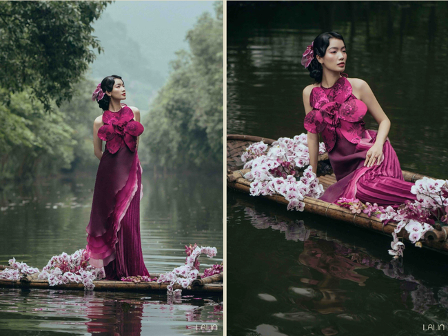Hot nhất lúc này, mẫu áo dài hơn 3 triệu: Ý Nhi diện thi quốc tế, đụng hàng với - Ảnh 5. Hot nhất lúc này, mẫu áo dài hơn 3 triệu: Ý Nhi diện thi quốc tế, đụng hàng với - Ảnh 5.