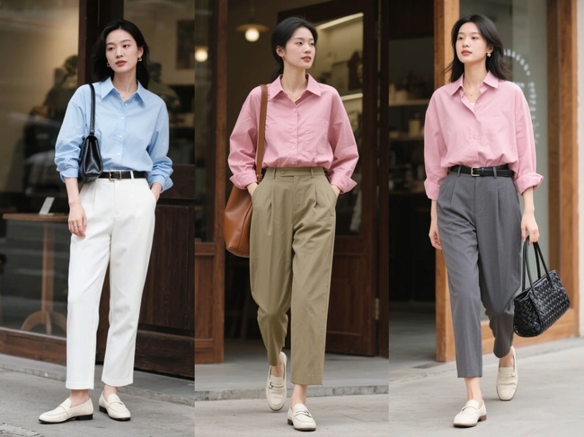 Chiếc quần "hot" nhất mùa hè 2025 chính là quần tây ống điếu - Ảnh 4. Chiếc quần "hot" nhất mùa hè 2025 chính là quần tây ống điếu - Ảnh 4.