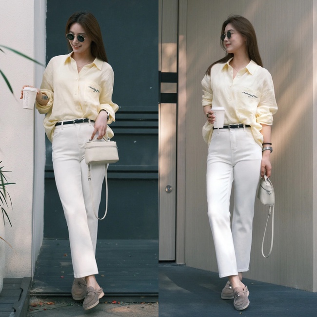 Chiếc quần "hot" nhất mùa hè 2025 chính là quần tây ống điếu - Ảnh 12. Chiếc quần "hot" nhất mùa hè 2025 chính là quần tây ống điếu - Ảnh 12.