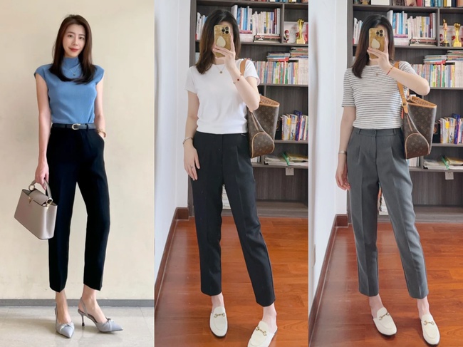 Chiếc quần "hot" nhất mùa hè 2025 chính là quần tây ống điếu - Ảnh 10. Chiếc quần "hot" nhất mùa hè 2025 chính là quần tây ống điếu - Ảnh 10.