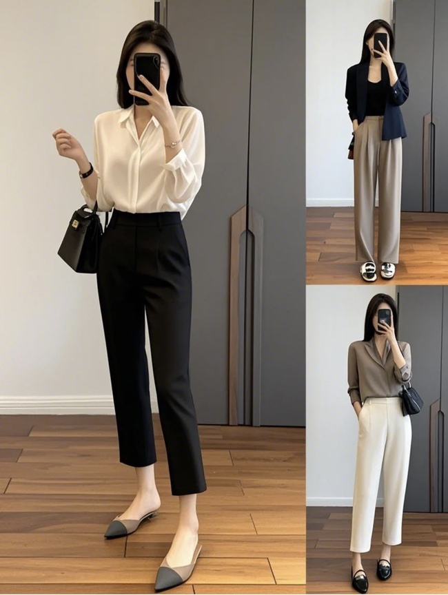 Chiếc quần "hot" nhất mùa hè 2025 chính là quần tây ống điếu - Ảnh 6. Chiếc quần "hot" nhất mùa hè 2025 chính là quần tây ống điếu - Ảnh 6.