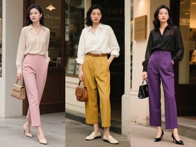 Chiếc quần "hot" nhất mùa hè 2025 chính là quần tây ống điếu - Ảnh 5. Chiếc quần "hot" nhất mùa hè 2025 chính là quần tây ống điếu - Ảnh 5.