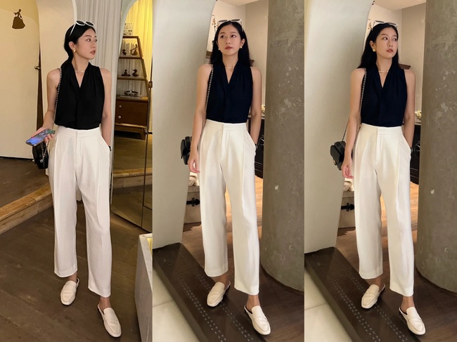 Chiếc quần "hot" nhất mùa hè 2025 chính là quần tây ống điếu - Ảnh 15. Chiếc quần "hot" nhất mùa hè 2025 chính là quần tây ống điếu - Ảnh 15.